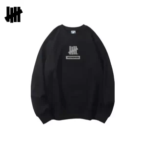 UNDEFEATED NBHD聯名圖案 圓領衛衣 男女同款 黑色/白色