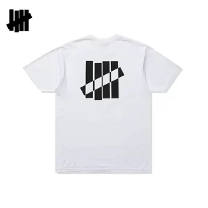 UNDEFEATED 經典五條杠 LOGO印花 寬松百搭 男女上衣 短袖T恤 白色