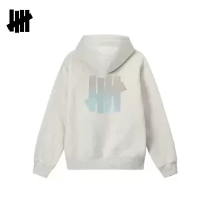 UNDEFEATED 反光LOGO 連帽衛衣 寬鬆百搭 男女款 白/黑/灰