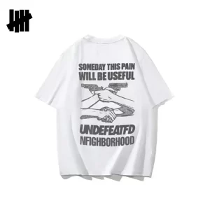 UNDEFEATED 反叛圖案 圓領寬鬆 男女生 短袖T恤 黑色/白色