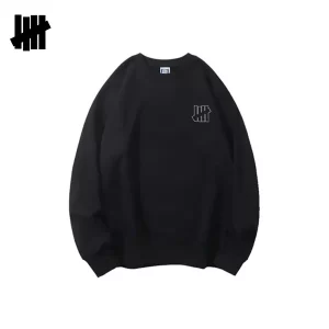 UNDEFEATED 經典款 LOGO圖案 寬鬆百搭 圓領衛衣 男女潮 黑色/白色