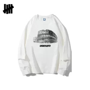 UNDEFEATED 大劇院圖案 圓領衛衣 男女同款 黑色/白色