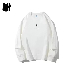 UNDEFEATED 五條槓 小標LOGO圖案 圓領衛衣 男女款 黑色/白色