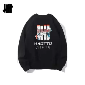 UNDEFEATED 浮世繪宮本 武藏圖案 圓領衛衣 男女款 黑色/白色