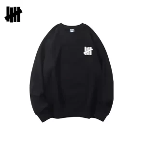 UNDEFEATED 經典LOGO圖案 圓領衛衣 男女同款 黑色/白色