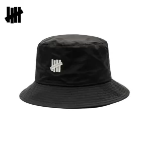 UNDEFEATED 經典款 休閑嘻哈 漁夫帽印花 男女遮陽帽 黑色/藍色