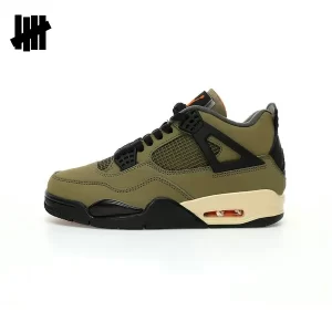 Undefeated x Nike Air Jordan 4 Retro"UNDFTD"AJ4代 複古運動 男女 文化籃球鞋 軍綠